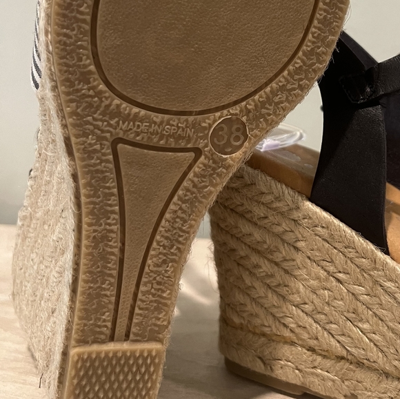 Eric Michael Tabitha Woven Espadrille Wedge Sandal Size 39EU - Picture 10 of 12